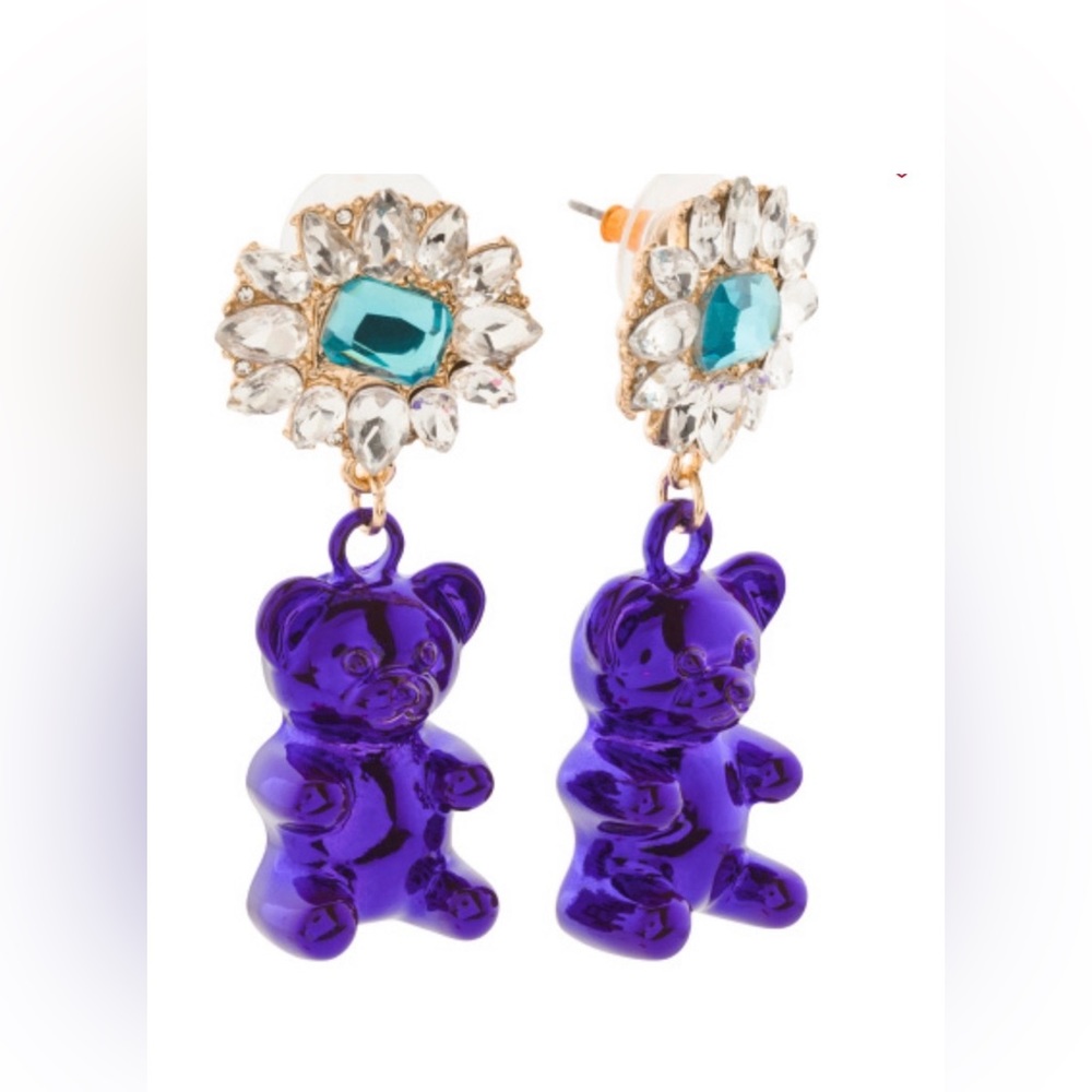 NWT ππ§Έ Betsey Johnson Gummy Bear Drop Earrings - Picture 3 of 5